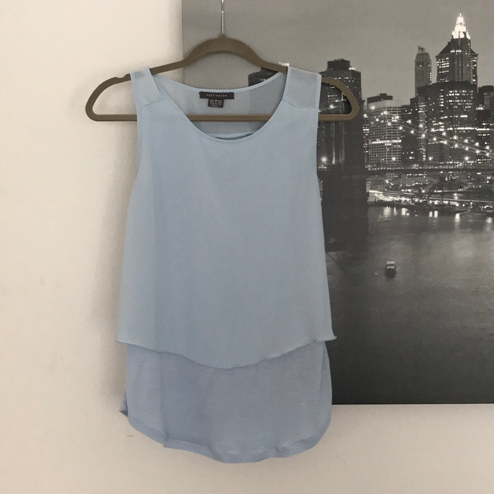 baby blue shirt